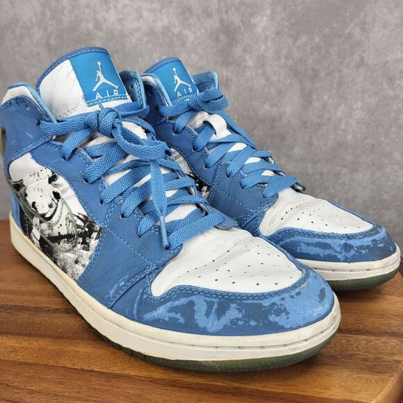 Nike Air Jordan 1 Retro Alpha Sneakers Mens‎ 12 White University Blue 136085-140 main image 14